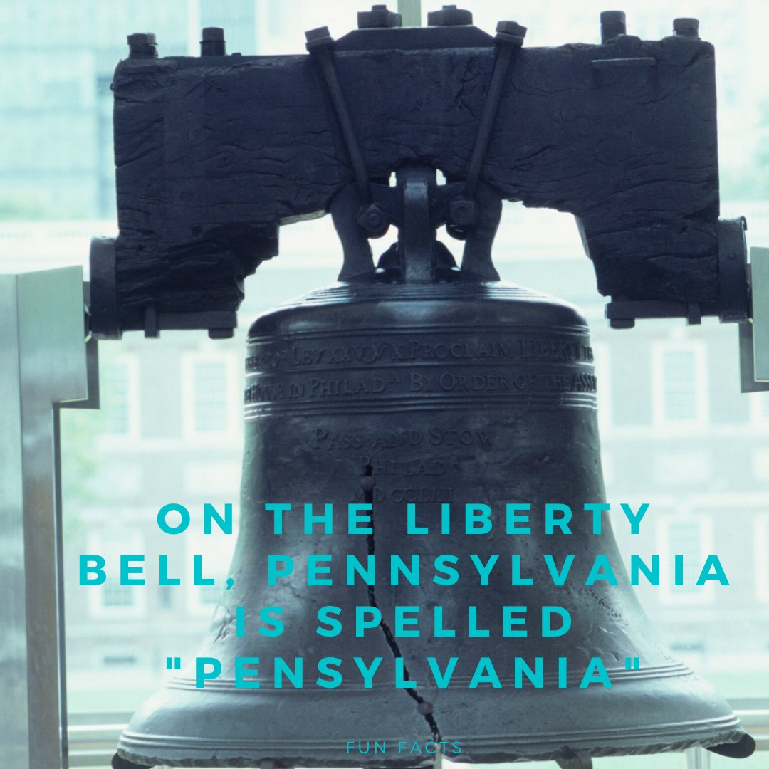 Fun (historical) fact:

On the Liberty Bell, Pennsylvania is misspelled as 'Pensylvania.' 👀

#americanhistory #libertybell #pennsylvania #history #historicalfact
 #heidichoiniere #Heidilovesflrealestate #sunshineintosoldsigns #swfl #swflrealestate