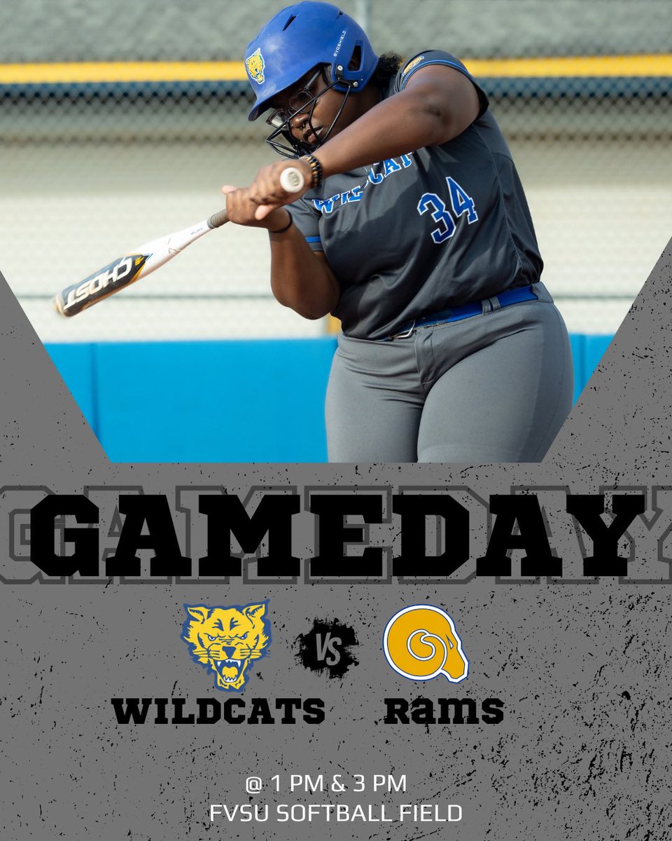 IT’S GAME DAY IN THE VALLEY! 💙💛

Come out and support our Lady Wildcats as they face off in a double header against Albany State University! 

First Pitch is at 1 PM
#gameday #fvsusoftball #albanyrams #homegame #doubleheader #fvsu