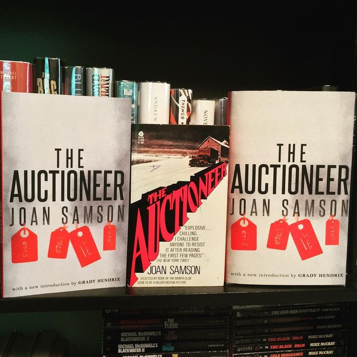 It's National Auctioneer Day! (Yes, seriously, we don't make this stuff up.) Celebrate by reading (or ordering) your copy of Joan Samson's 1970s bestseller, an American classic on par with the best of Shirley Jackson: valancourtbooks.com/the-auctioneer…