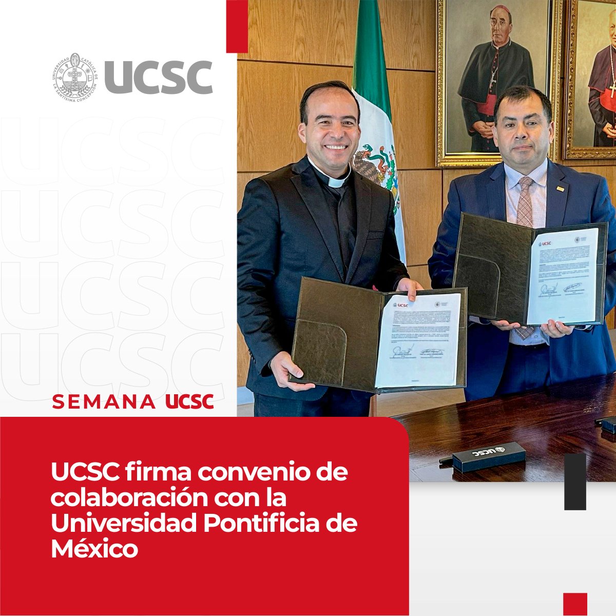 ucscconcepcion's tweet photo. #SemanaUCSC: Revisa un resumen de las principales novedades de nuestra Casa de Estudios.

🫱🏻‍🫲🏼 UCSC firma convenio de colaboración con la Universidad Pontificia de México: https://t.co/LAUv5G4XnI

🎓 Universidades del CRUCH Biobío Ñuble conmemoran 10 años del Programa PACE: https://t.co/shNqQ9jYuU

📚 Bibliotecas UCSC organizan una serie de actividades por el Mes del Libro: https://t.co/EFdE3JOyyU

#UCSCConcepción #EducaciónSuperior