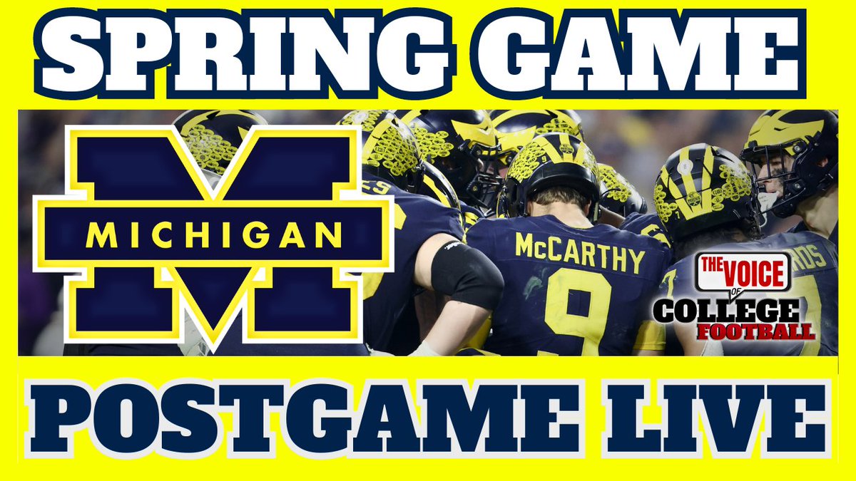 MICHIGAN POSTGAME LIVE @RoninSportsTalk and I take your comments & questions after the game. youtube.com/@MichiganVOCFB