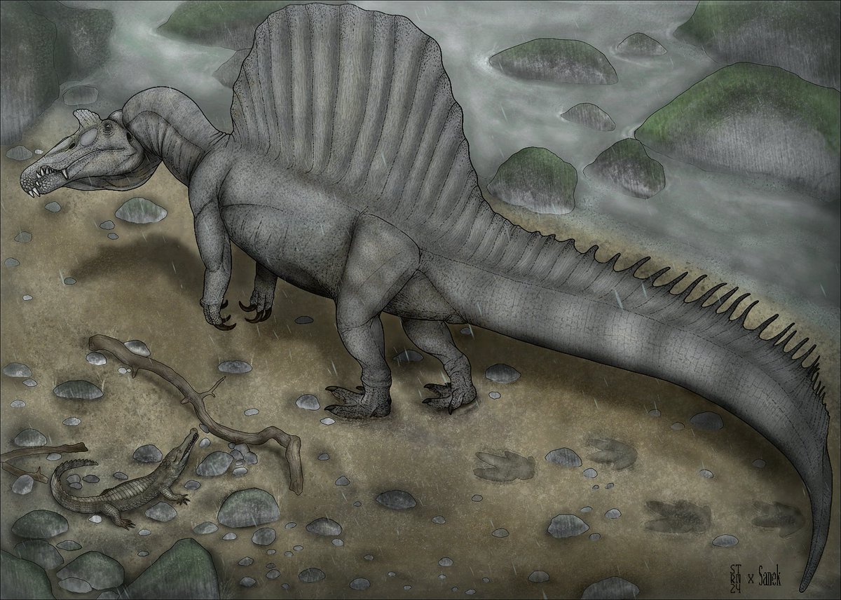 ArtSaturator's tweet image. Elosuchus found a friend
