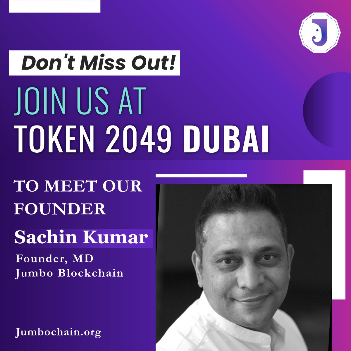 Jumboblockchain's tweet photo. Join JumboBlockchain at the Decentralized Web3 Investment Conclave (#DWIC)!
📅 When: April 21st 2024
📍 Where: DIFC Innovation Hub, #Dubai
We are thrilled to announce that JumboBlockchain, the world’s fastest and most scalable blockchain, is a pivotal partner at #DWIC. Our founder, Sachin Kumar, will be at the forefront of this event, sharing his expert insights as a keynote speaker.
🚀 Topic: Revolutionizing Healthcare through #Decentralization
This is a unique #opportunity to hear about the groundbreaking advancements in blockchain #technology and how they are set to transform the healthcare industry. Don’t miss to connect with Mr. Sachin Kumar:
Telegram: @sachin150921
Twitter: https://t.co/FQw3WC9HWa
WhatsApp: +91 8178855331
Looking forward to seeing you there!