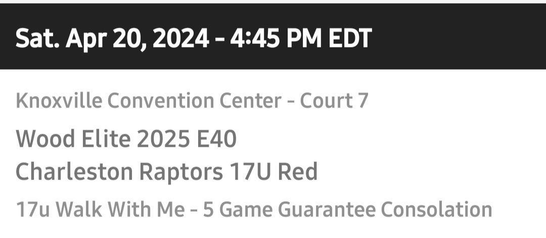 Game #3 Today! Let’s bounce back and get this win 👏🏽⬇️