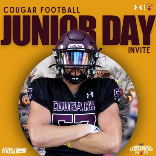 Thank you <a href="/Coach_Gehlen/">Nate Gehlen</a> for the junior day invite!
