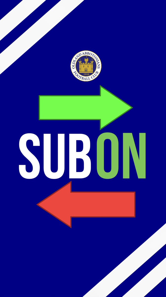 ⏰62’ Sub for Oldland. OFF - R Waugh ON - Z Tucker 0-1 #UpTheOs🔵⚪️