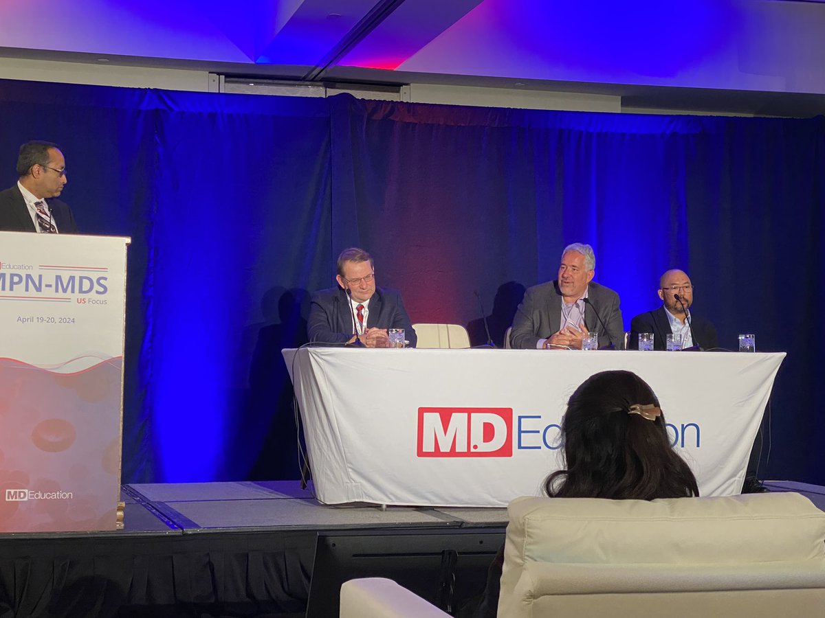 A little late posting this, but day 1 of the @_MDEducation #MDSMPN conference was amazing! Also watching @LevineCancer President @mpdrc discuss his passion with his colleagues in the field was fantastic! Ready for day 2 today! #MedEd #Hematology #MDS #MPN