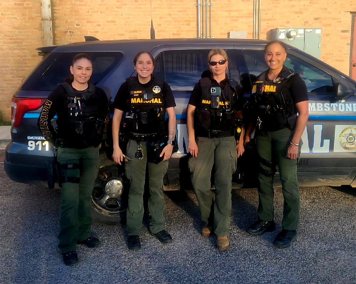 Do not trifle with Mother Nature or the women of the Tombstone Marshal's Office! These 4 Deputies have a combined 40 years of LE experience, 3 are current or former Army, and the other is a professional bodybuilder. Two are K9 handlers. They work hard & with incredible Integrity!