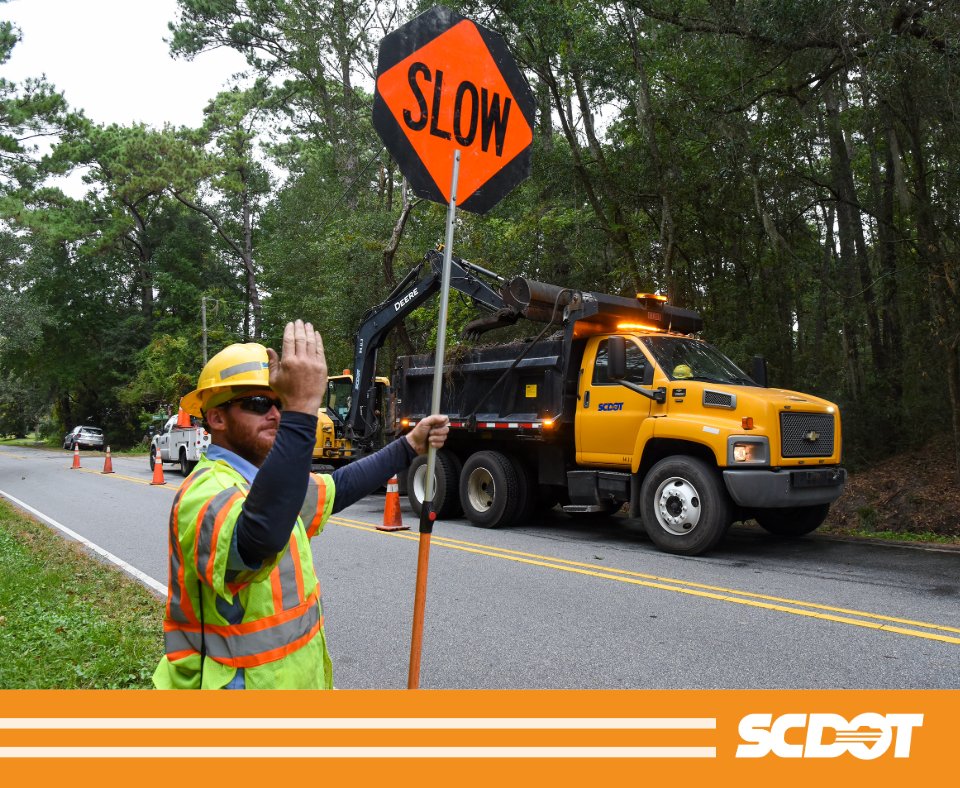 National Work Zone Awareness Week is coming to an end, but safety is SCDOT’s number one priority every day. When driving, let’s remember the highway workers and their families who count on us to slow down, pay attention, and drive safely. #NWZAW #Orange4Safety #LetEmWorkLetEmLive