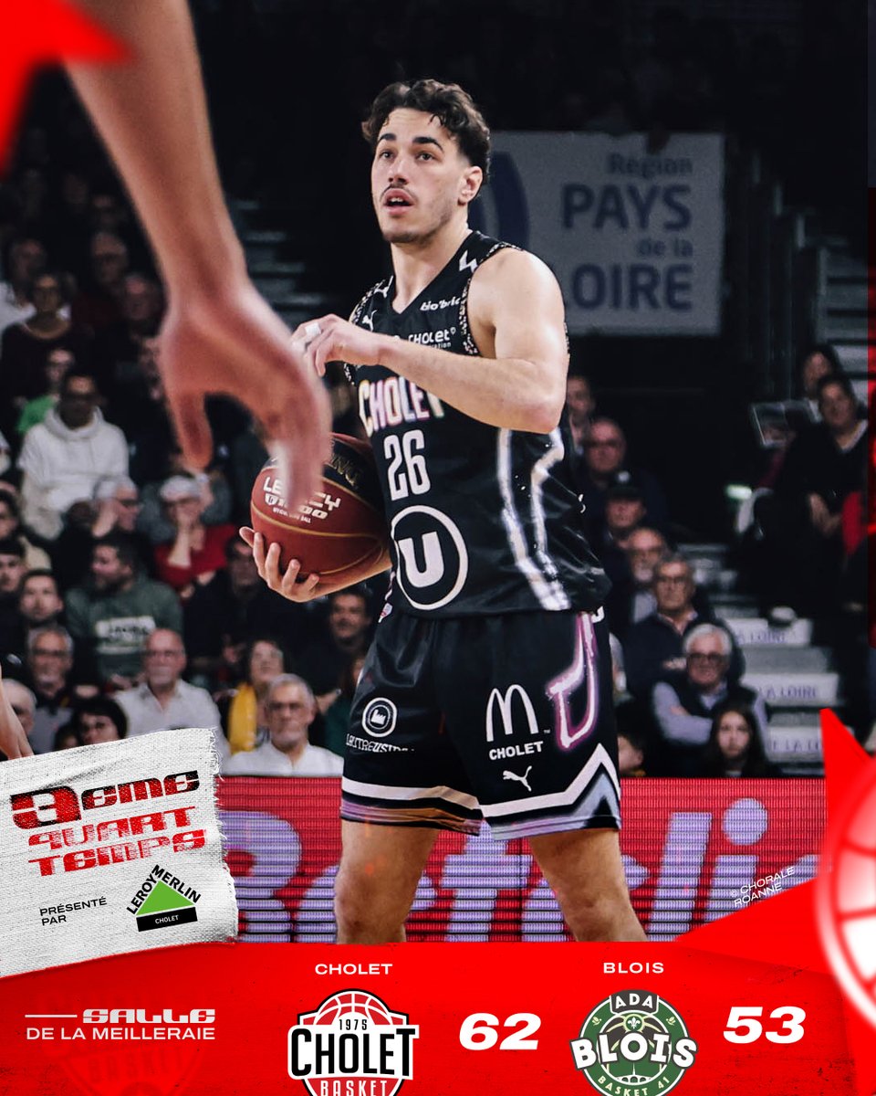 CB_officiel's tweet photo. Nos Choletais font la course en-tête mais Blois reste au contact.
Allez, il faut tenir encore 10 minutes pour valider la victoire !
#CBADA #CBFAMILY #BetclicElite @LNBofficiel https://t.co/QHeeDAjYw6