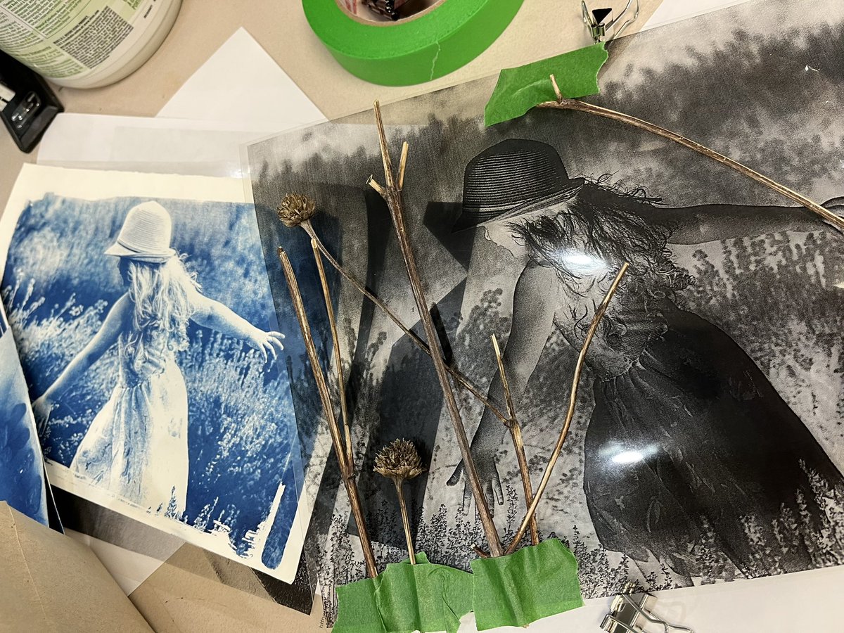 mervisalo's tweet image. Thrilled to see my staff Erin and Miranda shine at the Ontario Art Educators Association Conference! They led an inspiring workshop titled "Shades of Memories: A Cyanotype Workshop.” Everyone was engaged! So proud of their dedication to art education! #ArtEd #OntarioEducators