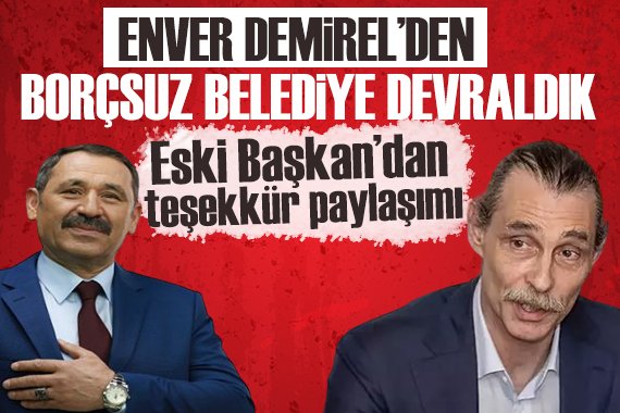 Enver Demirel'den 'borçsuz belediye' açıklaması yapan Erdal Beşikçioğlu'na teşekkür! tinyurl.com/4ezuhzzs #Etimesgut #Ankara #ErdalBeşikçioğlu #EnverDemirel