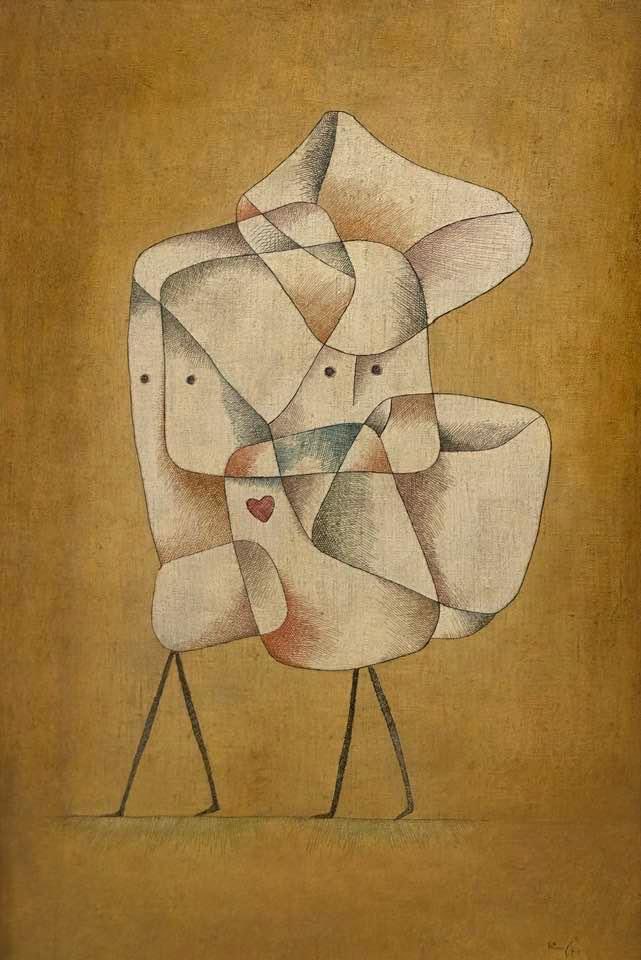 PAUL KLEE 1879-1940, Geschwister, Siblings, 1930, Aquarell, Öl auf Leinwand | Watercolor, oil on canvas, Ankauf | Acquisition 1996. Heidi Horten Collection, Vienna.