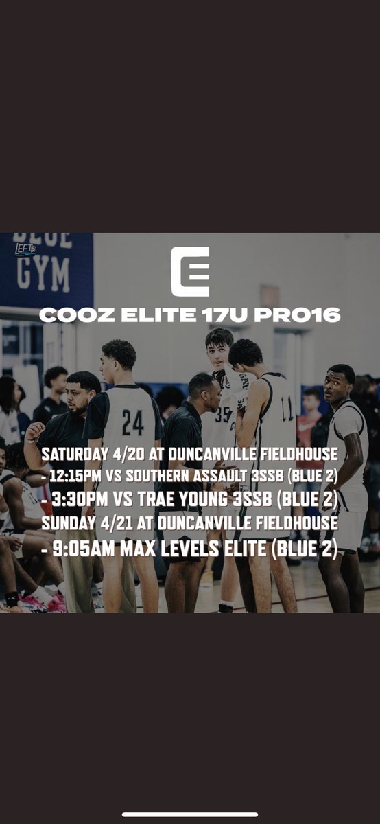 The People’s team playing in the DFW today. Great match ups, let’s get after it! @MattReynolds___ @CoozElite3 @PRO16League @SJBasketball14 @BJenkins247 @ExposureOtr