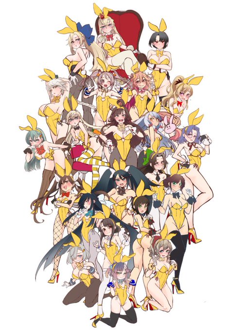 まだ半分がこの状態( ˘ω˘ )
 #これを見た人はバニーガールをTLに放流しよう 