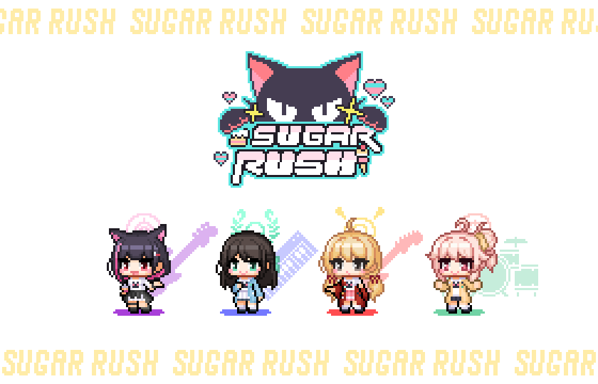 SUGAR RUSH #ブルアカ #BlueArchive #블루아카 #ドット絵