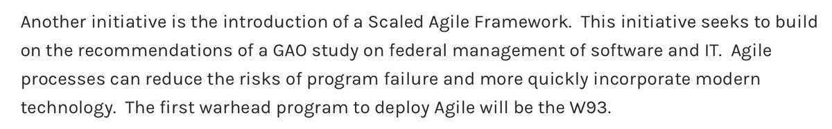 > National Nuclear Security Administration uses Scaled Agile

It’s so over