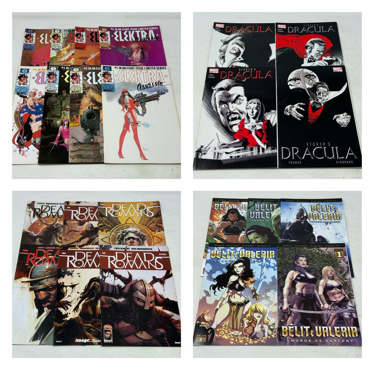 unrealitystore's tweet photo. Just put some new sets in store this afternoon 😂 #sets #comicsets #dracula #elektra #romans #fantasy https://t.co/uoQbpKd43S