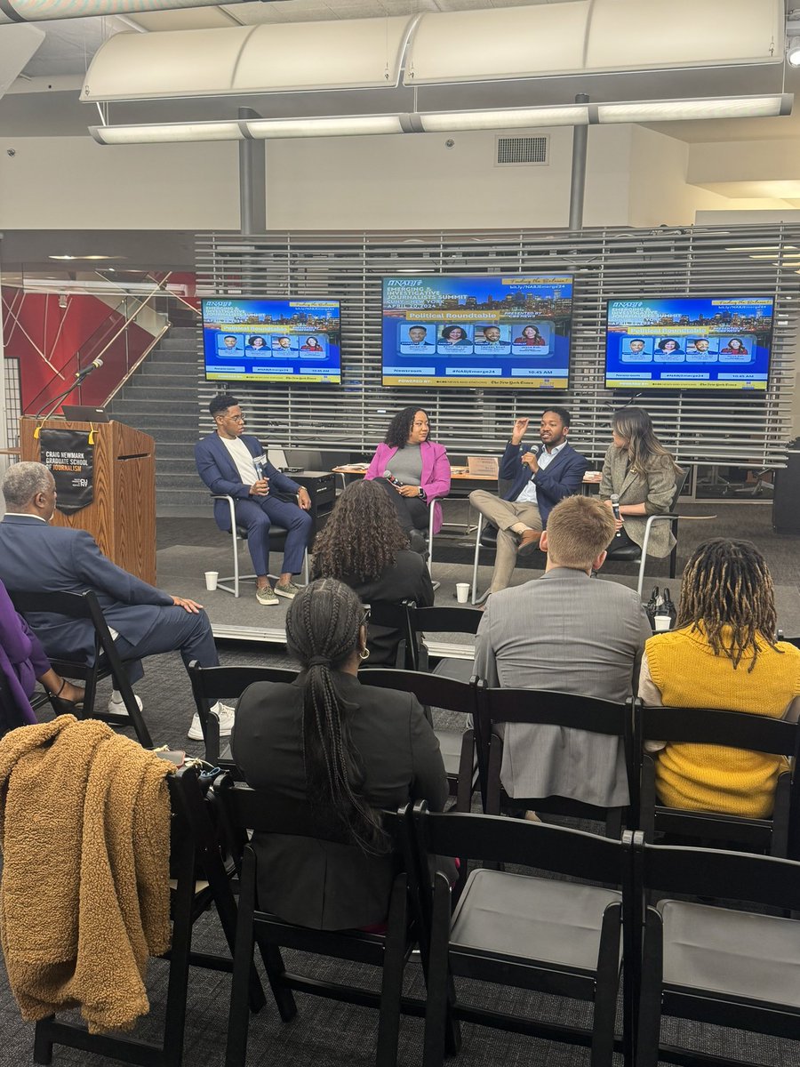 NABJYBJ's tweet image. Happening now : The NABJ Political Round Table presented by CBS News during the Emerging & Investigative Summit! @NABJ @CBSNews #NABJEMerge24