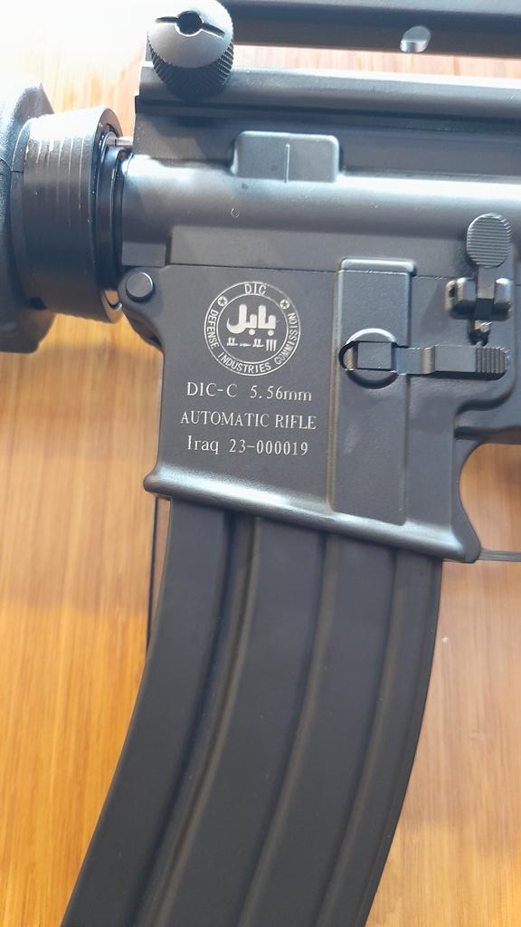 بندقية (بابل) الاوتوماتيكية العراقية عيار 5.56 ملم  GLnkZBgXsAAcbo6?format=jpg&name=medium