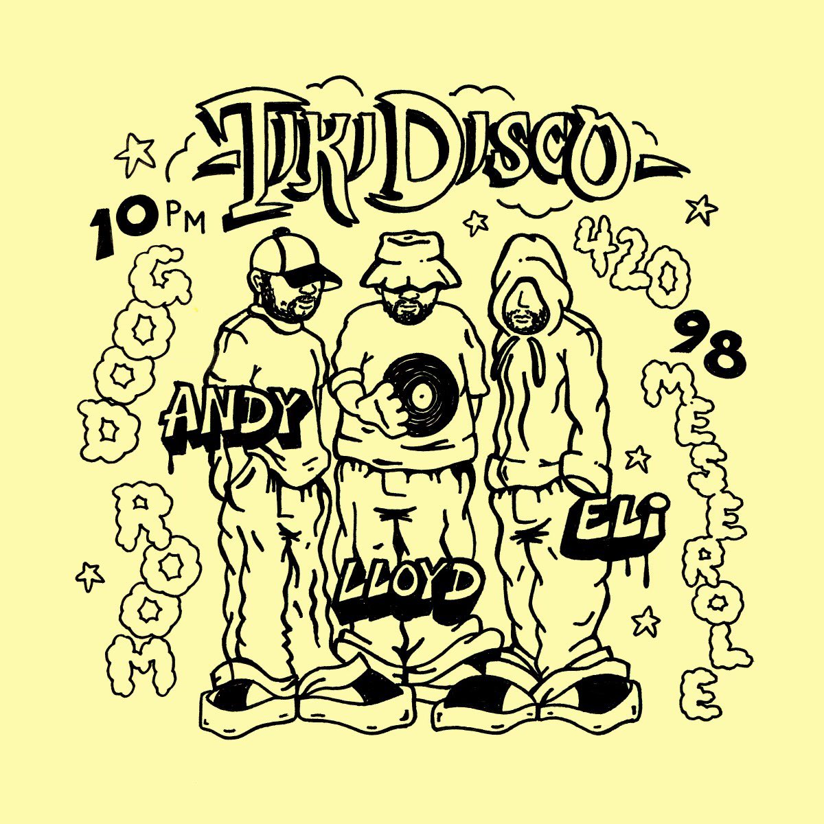 Tiki Disco @TIKIDISCO takeover TONIGHT! Eli Escobar, LLoyd & Andy Pry Ortega as a fixture in NYC and always a good time out there beyond. No mess, no fuss just Tiki.  Advance tickets are sold out, limited tickets at the door 🪩