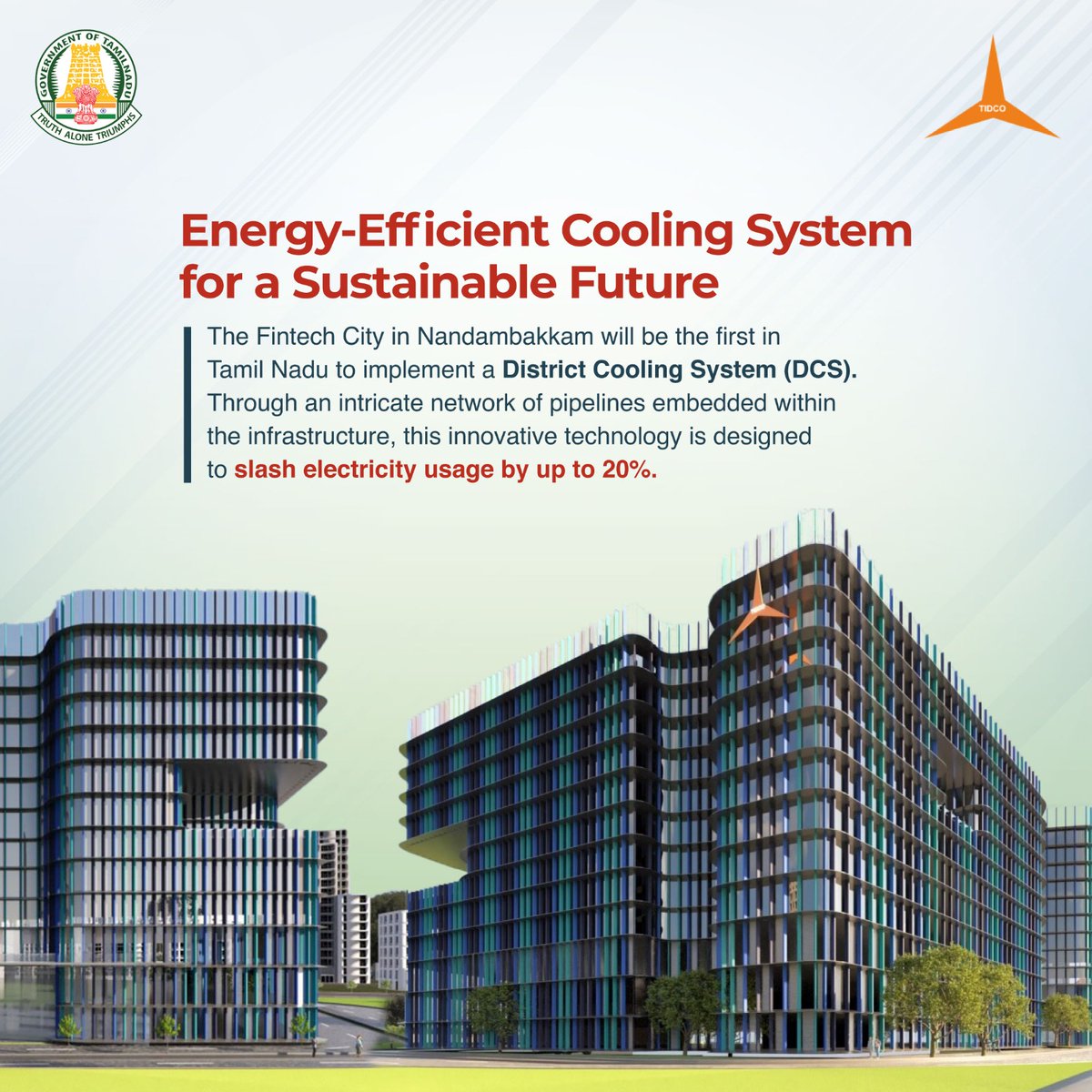 Fintech City's Smart Cooling Solution! TIDCO's Fintech City in Chennai's Nandambakkam to implement state's First District Cooling System. The adoption of the District Cooling System reflects TIDCO's commitment to both innovation and environmental responsibility. This technology…
