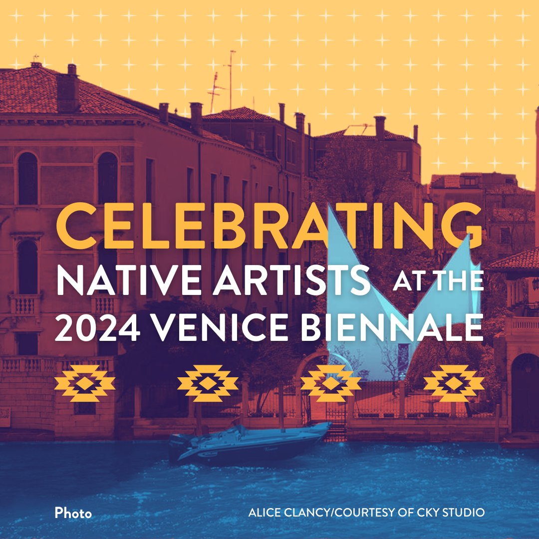 History made at 2024 Venice Biennale!
- Jeffrey Gibson (Choctaw/Cherokee): 1st Native artist repping US Pavilion
- Kathleen Ash-Milby (Diné): 1st Native curator at US Pavilion
- Kay Walkingstick (Cherokee) & Emmi Whitehorse (Diné) showcasing Native talent

🪶✊

#NativeArt