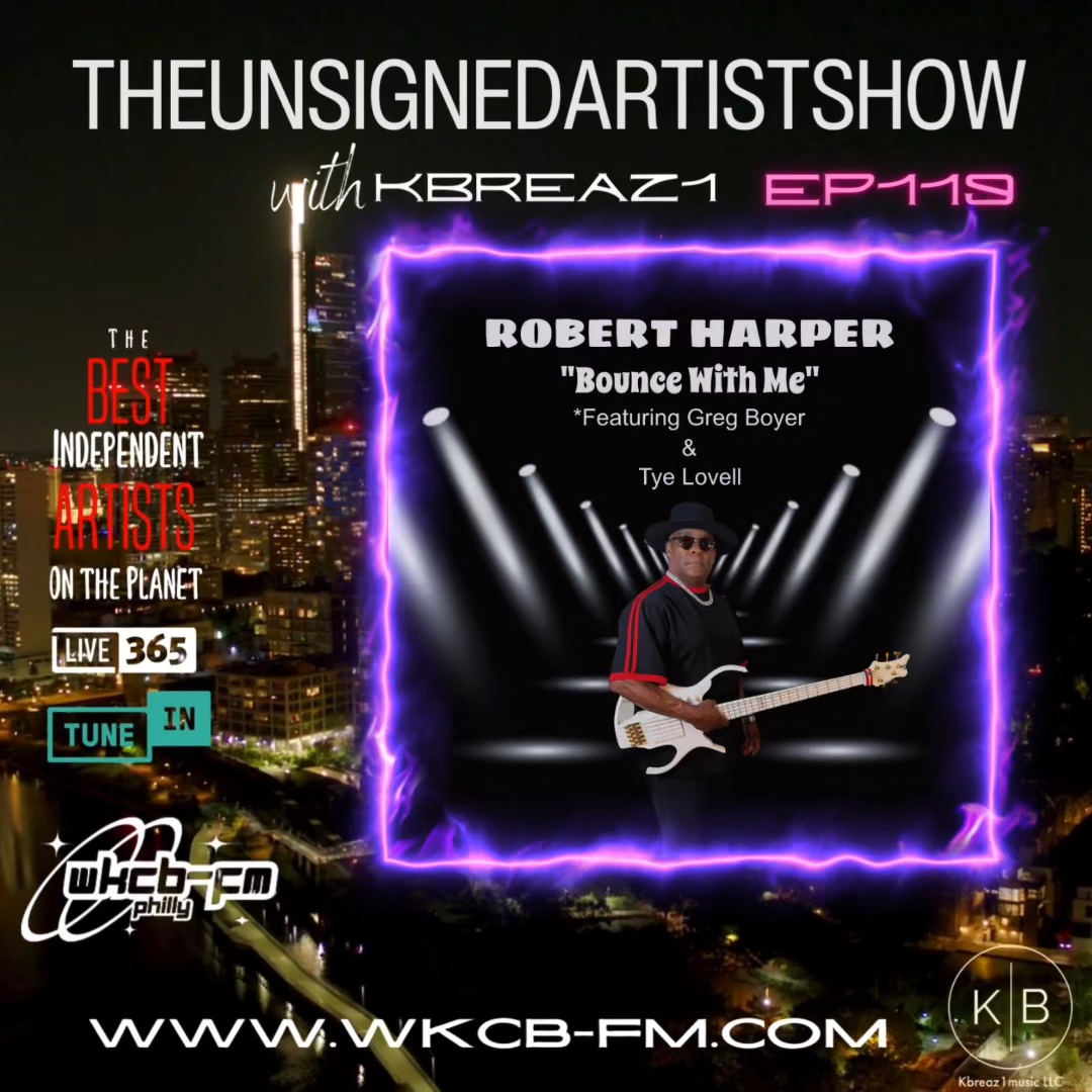 #Nowplaying 🎤🎹Bounce With Me by Robb Harper @robbharperbass on TheUnsignedArtistShow EP119 with Kbreaz1 on wkcb-fm.com #TuneIn