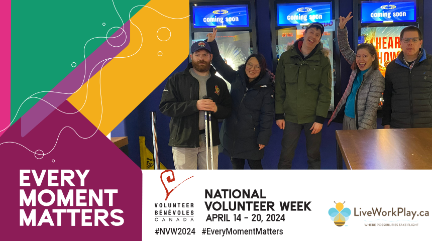 On this final day of National Volunteer Week 2024, we’re looking forward to celebrating volunteers in person at our next event. Make a Buzz Ottawa on May 10th is an opportunity to show our gratitude for the contributions of every volunteer as a valued member of the LiveWorkPlay