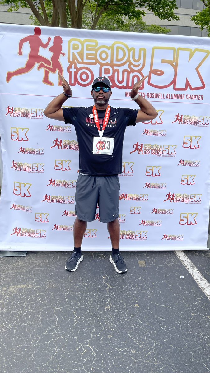 benfordcoach's tweet photo. Finished my first official 5k run today.🔥💪🏾 S/O to Marietta-Roswell Alumni chapter of ΔΣθ for hosting a great event‼️#fightingtrim #fitness #healthylifestyle #HealthIsWealth https://t.co/lbFVlMUlrG