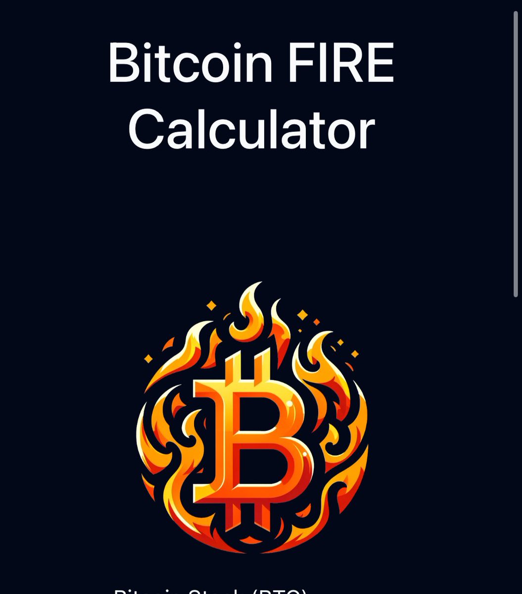 How much #Bitcoin do you need to retire on? This incredible Bitcoin FIRE  calculator by @bitcoinhornet will give you the data to answer that question  for yourself —based on your stack, your