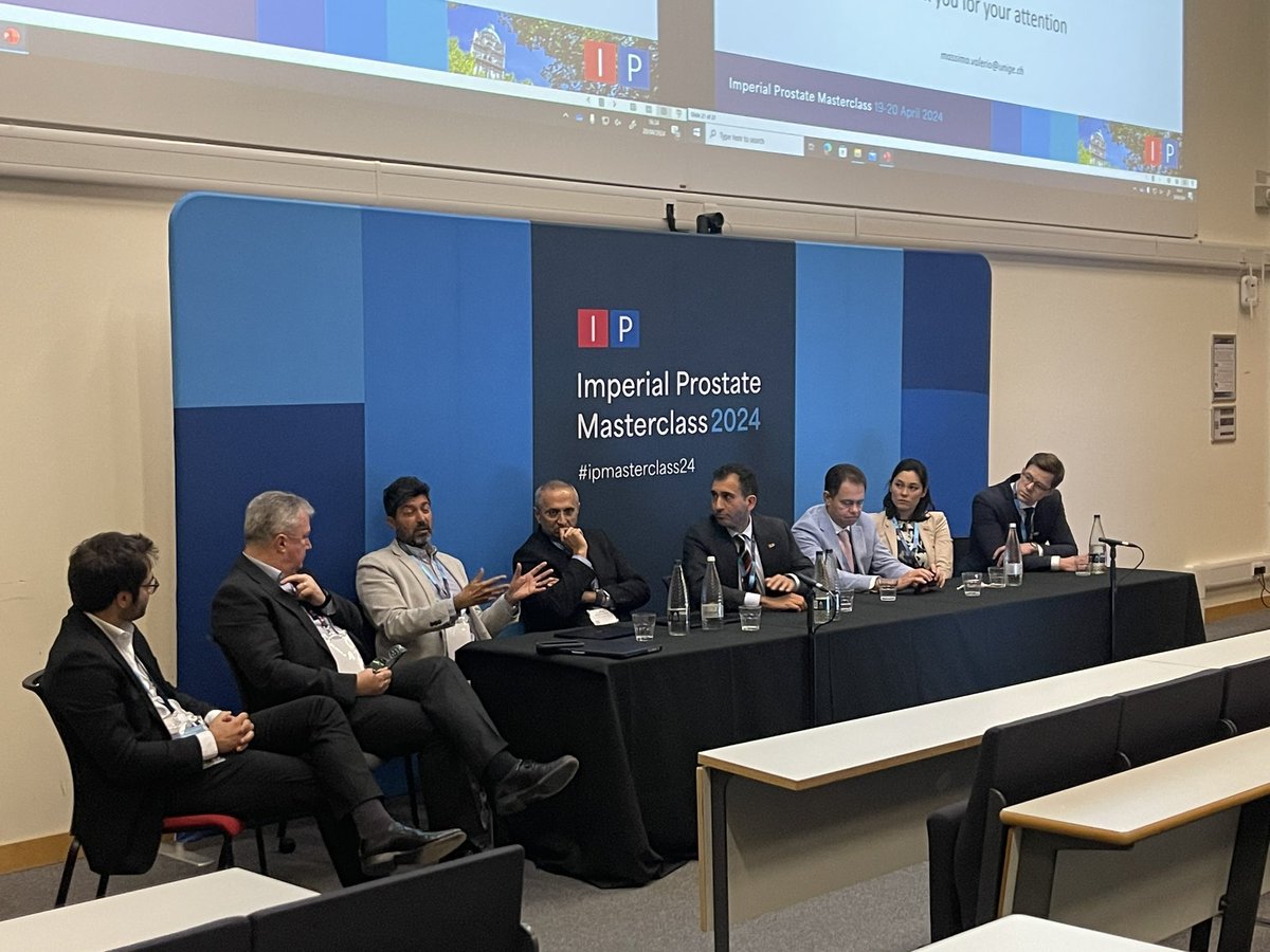 IP_London's tweet photo. Our most lively debate yet!
Why offer focal therapy to intermediate risk disease if these patients do very well with active surveillance?
But if so, should radical prostatectomy & radiotherapy also be taken out of the guidelines for intermediate risk disease?
#ipmasterclass24 https://t.co/VPe7M32IRD