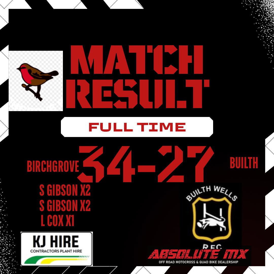 We come away with a home bonus point win against @BUILTHR with a 5 pointer. The Gibson brothers going over for 2 each and Lewis cox. We take on @BrynammanRFC Wednesday night