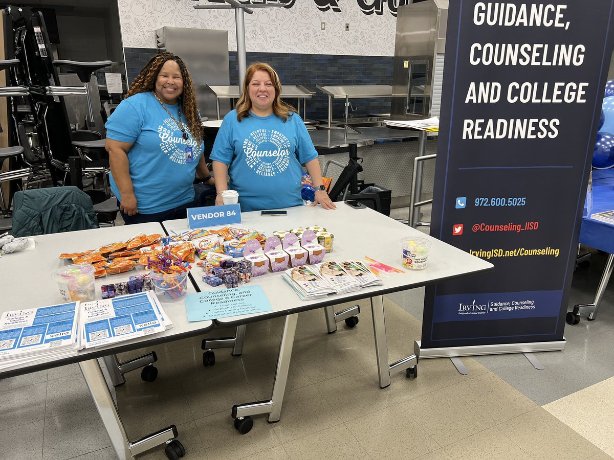 Looking forward to meeting our <a href="/IrvingISD/">Irving ISD</a> community and share how counselors work with our students.