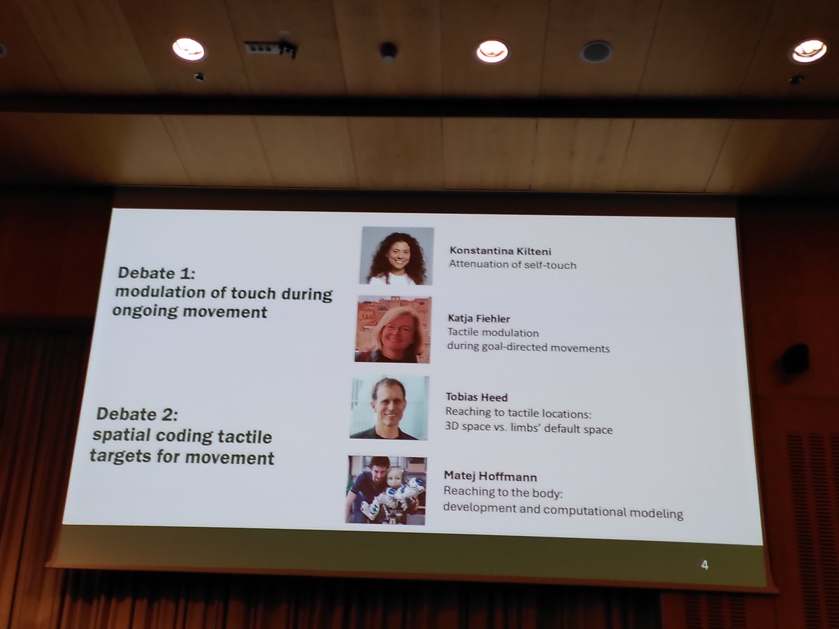 Coming back from a great (and my first) Neural Control of Movement meeting, #NCMDub24. We had a nice panel there on Movement and Touch with @kkilteni_neuro @HeedLab and Katja Fiehler, moderated by @PresNCM. Thanks everyone!