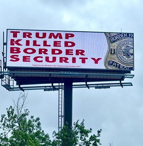 Different message but this is up in Victoria, Texas right now.