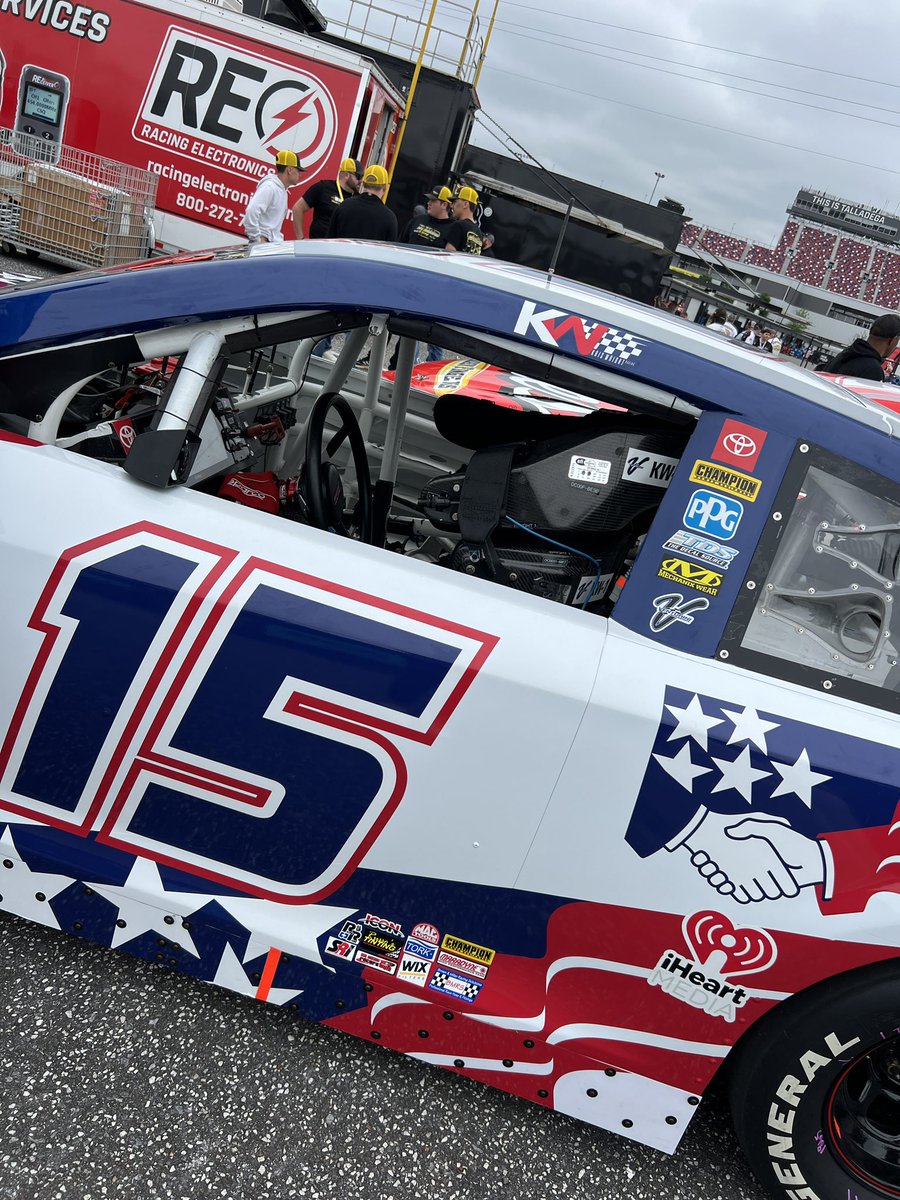 After final adjustments for the @ARCA_Racing Series #GeneralTire200 at @TALLADEGA. Waiting to move to the starting grid. #ARCA | #NASCARRegional | #TeamToyota