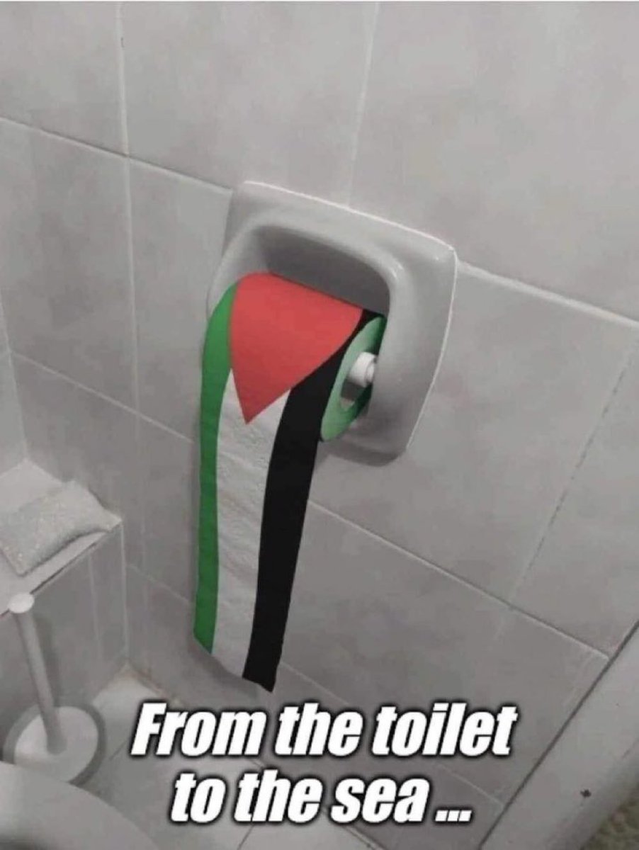 From the🚽 to the 🌊 😂
#PaliNazis 
#HamasISIS 
#AmIsraelChai