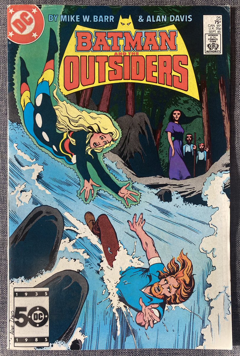 New back issue read! Batman and the Outsiders issue 25 by Mike W. Barr & Alan Davis #Batman