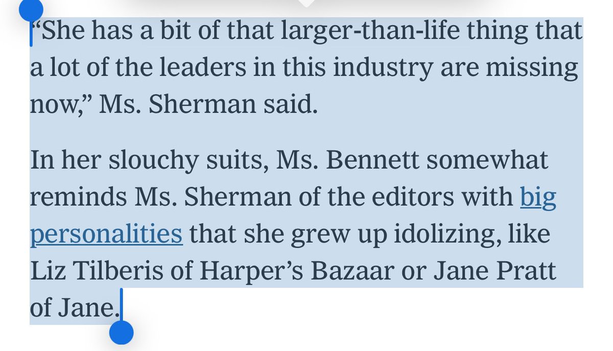 It’s the Berghain brainstorming room and the spirit of Tilberis that’s the real takeaway for me. @highsnobiety @willahbennett @lapresmidi @nytimes nytimes.com/2024/04/18/sty….