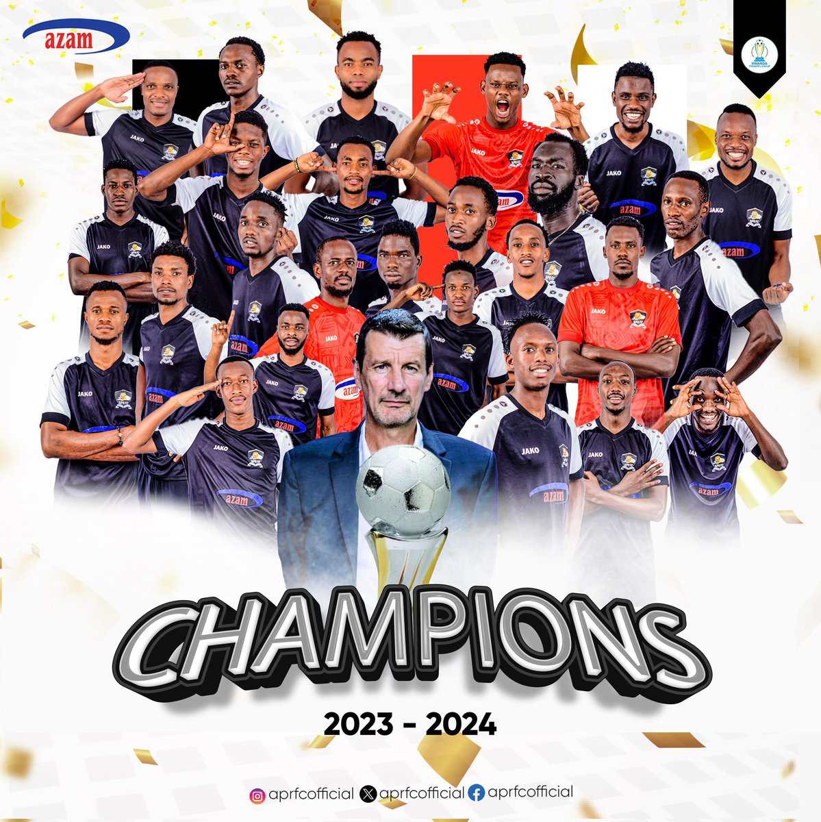 Since 1993 the journey continues. Congratulations to the black Lions @aprfcofficial #Intarezanjye