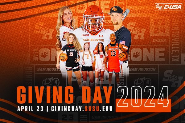 We are 3 days away from our Annual Giving Day April 23rd‼️ Bearkat basketball fans help us reach our fundraising goal by giving to the men’s basketball enrichment fund. Your support makes a difference🐾🏀 More details at the link below: 🔗 givingday.shsu.edu