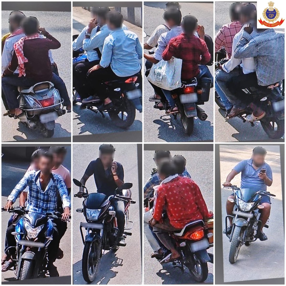 Don’t violate traffic rules- It could be fatal!!
Today 50 vehicles have been fined for triple riding on M/C &amp; using mobile phone while driving - by using CCTV systems installed in Balangir Town. Fine of ₹ 1,06,000 imposed on the traffic violators.
#FollowTrafficRules #savelives
