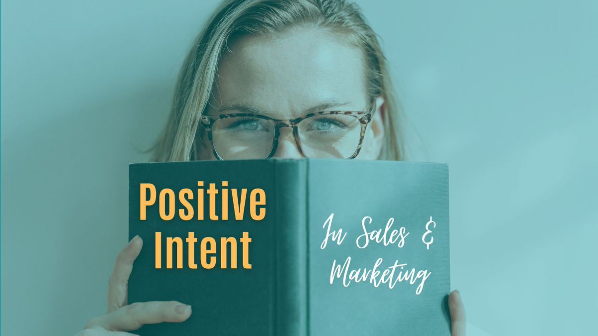 Positive Intent in Sales & Marketing - A Blog by @TBorreson11 buff.ly/4aqwLyt #personalbranding #networking #community #digitaltransformation #digitalmarketing #digitalselling #socialselling #belonging #culture #customerexperience #businessintelligence