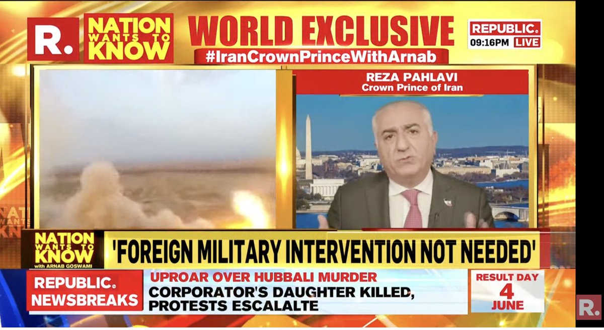 MEGA WORLD EXCLUSIVE #IranCrownPrinceWithArnab | 'The young generation of Iran is against the current regime': Crown Prince of Iran Reza Pahlavi (@PahlaviReza) on Nation Wants to Know - youtube.com/watch?v=LB1C8z… #Iran #Israel #RezaPahlavi #IranIsraelConflict #NationWantsToKnow