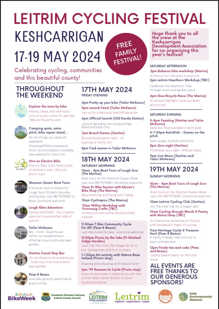 This year’s beaut of a programme. And all events are free!
