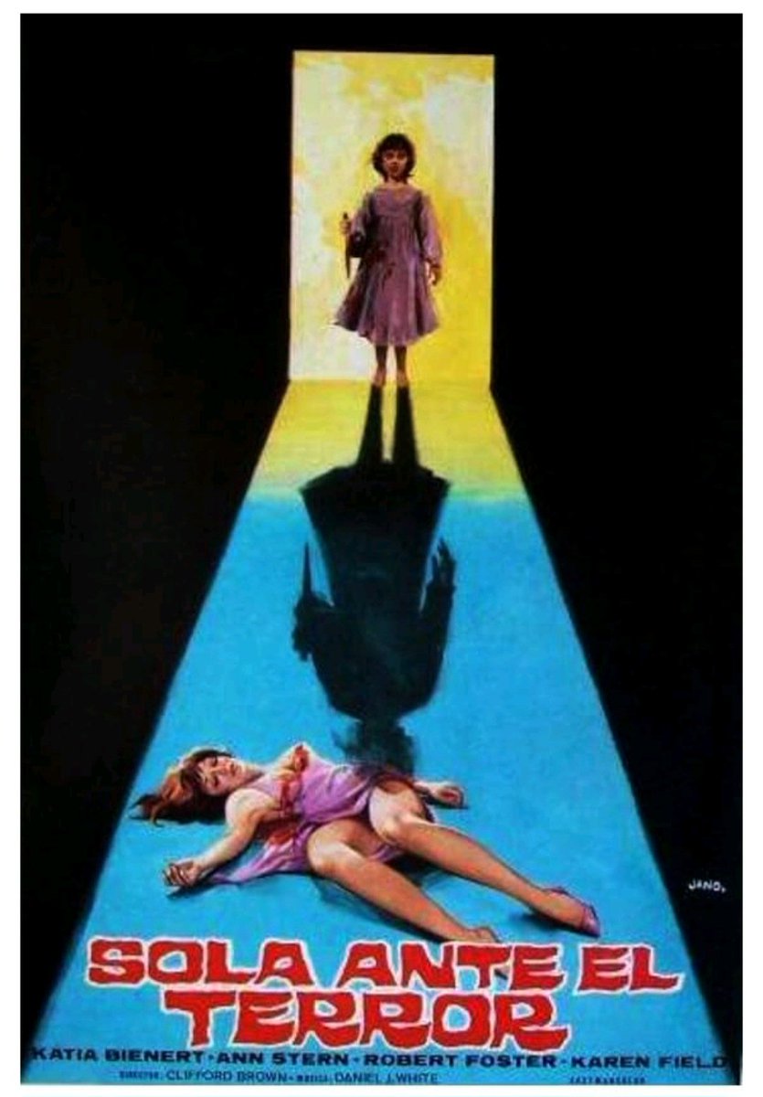 Spanish movie poster for #AloneAgainstTerror (1983 - Dir. #JessFranco) #LinaRomay #MabelEscaño #CarmenCarrión #AntonioMayans