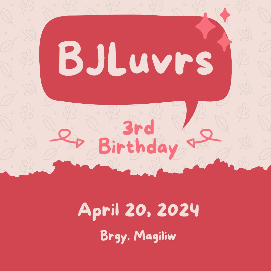 Happy 3rd Birthday, BJLuvrs! 🎈 🎉 
(REAL) 

#BrylLetters
