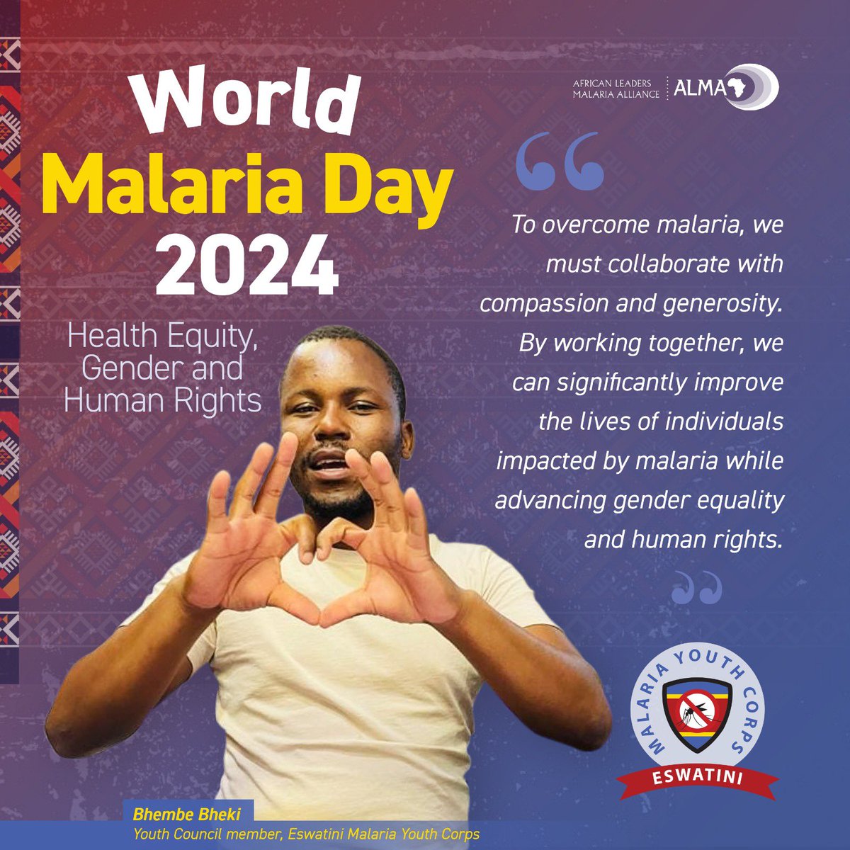 malariacorps's tweet photo. As we march to commemorate World #MalariaDay 2024 🚫🦟

We had a catch up with Bhembe  Bheki Youth Council Member @CorpsEswatini and he reiterates the need to work together towards malaria elimination.

#TiniTwitter 
@fund_end 
@EswatiniGovern1 https://t.co/poyU5yEXPr