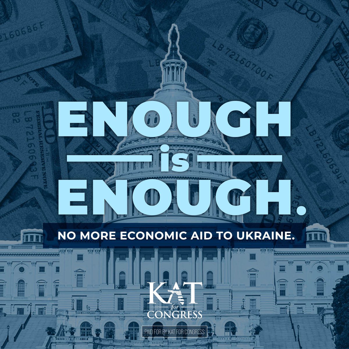 Enough is enough. This morning, my amendment to the Ukraine aid bill is on the House Floor. My amendment would cut $10.5B by eliminating all non-military funding in this bill, stopping the use of your hardworking taxpayer dollars to support Ukraine’s economy. Refugee
